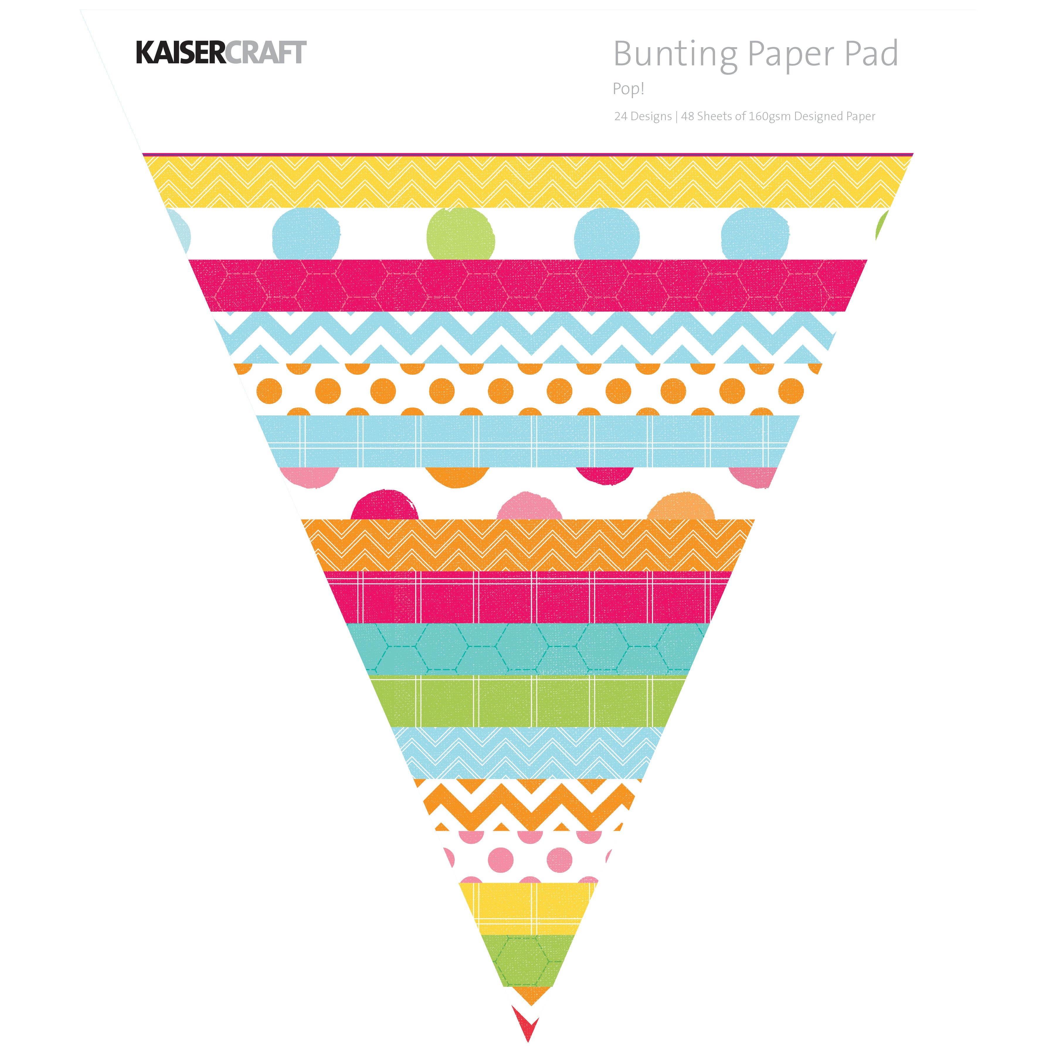 Triangle Paper Pad - Pop! Bunting